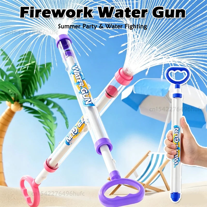 2026 NEW Fireworks Water Gun Pull Out Water Soaker Blaster for Pool Beach Backyard Party Water Fighting Summer Outdoor Water Toy